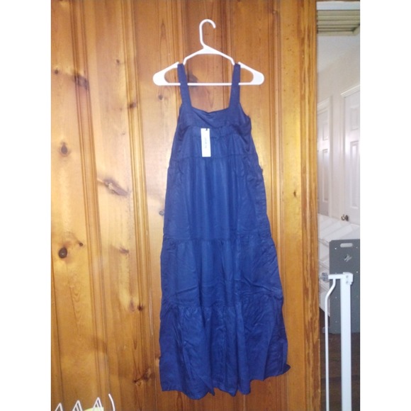 BRAND NEW The DROP Women's Maxi Sundress Navy Flowy Adjustable‎ XXS - Picture 3 of 4